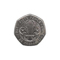 Preview 50 pence, 2007 reverse