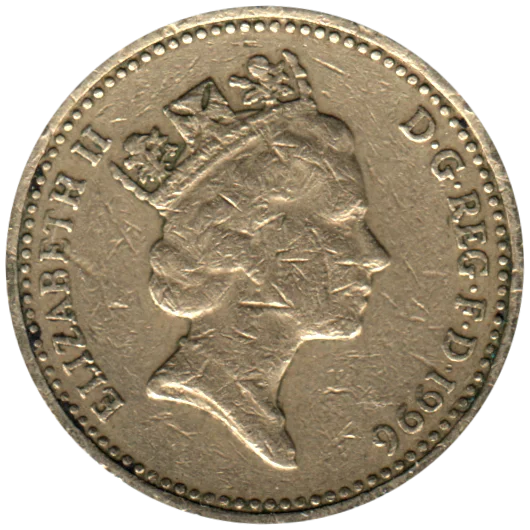 1 Pound, 1996 Obverse