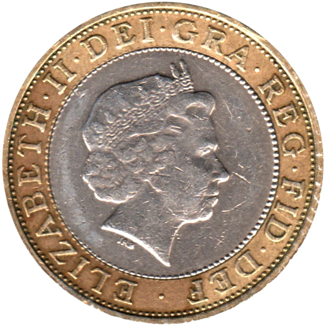 2 Pounds, 1999 Obverse