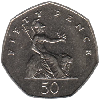 Preview 50 pence, 2005 reverse