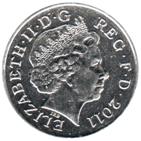 Preview 10 pence, 2011 obverse