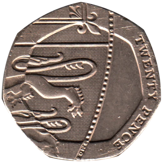 20 pence, 2015 Reverse