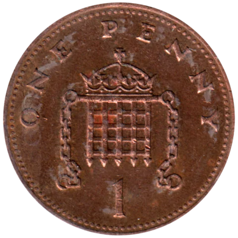 1 penny, 1990 Reverse