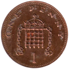 Preview 1 penny, 1990 reverse