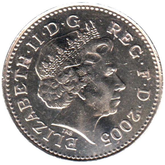 10 pence, 2005 Obverse