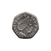 Preview 50 pence, 2000 obverse