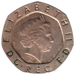 Preview 20 pence, 2007 obverse