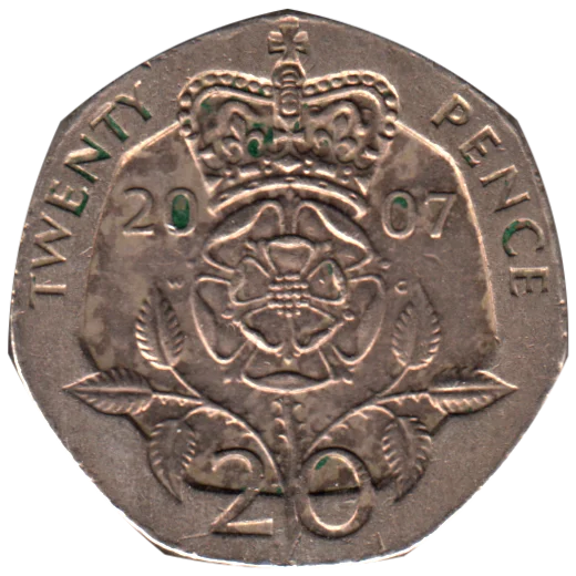 20 pence, 2007 Reverse