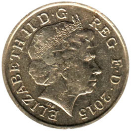 Preview 1 Pound, 2015 obverse