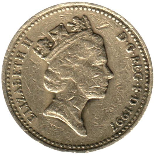 1 Pound, 1997 Obverse