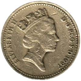 Preview 1 Pound, 1997 obverse