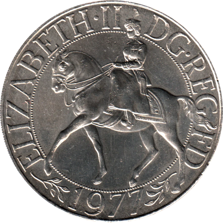25 pence, 1977 Obverse