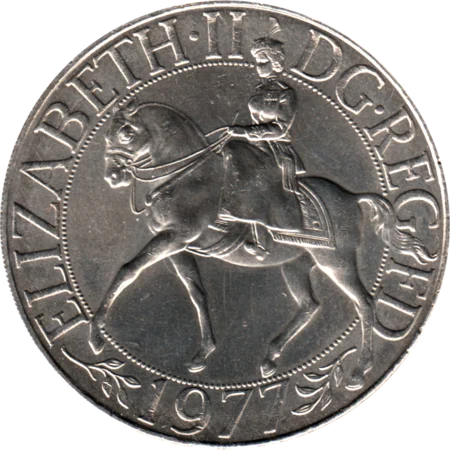 Preview 25 pence, 1977 obverse