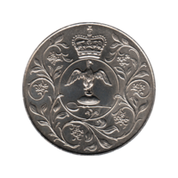 Preview 25 pence, 1977 reverse