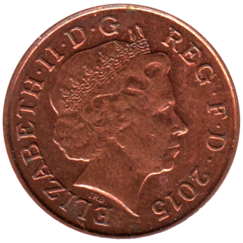 1 penny, 2015 Obverse