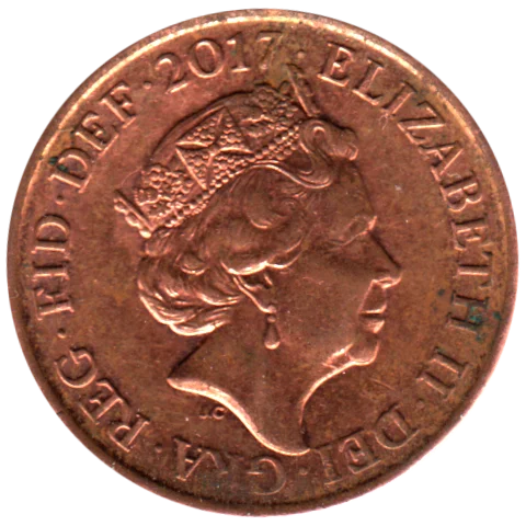 1 penny, 2017 Obverse