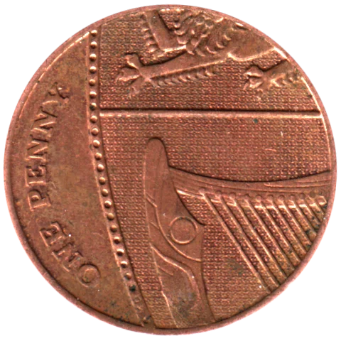 1 penny, 2017 Reverse