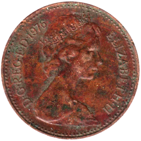 1 penny, 1976 Obverse