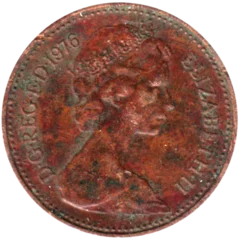 Preview 1 penny, 1976 obverse