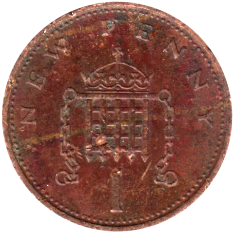 1 penny, 1976 Reverse