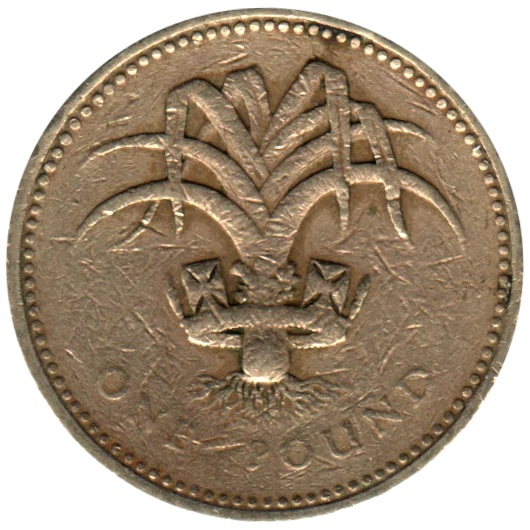 1 Pound, 1985 Reverse