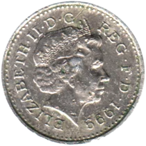Preview 5 pence, 1999 obverse
