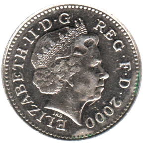 Preview 10 pence, 2000 obverse