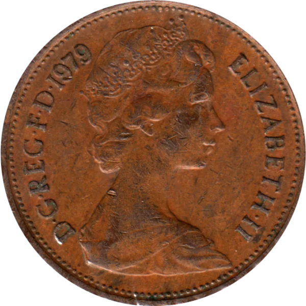 2 pence, 1979 Obverse