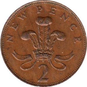 Preview 2 pence, 1979 reverse