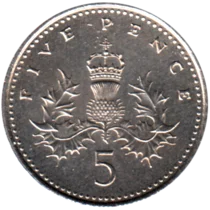 Preview 5 pence, 2002 reverse