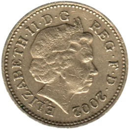 Preview 1 Pound, 2002 obverse