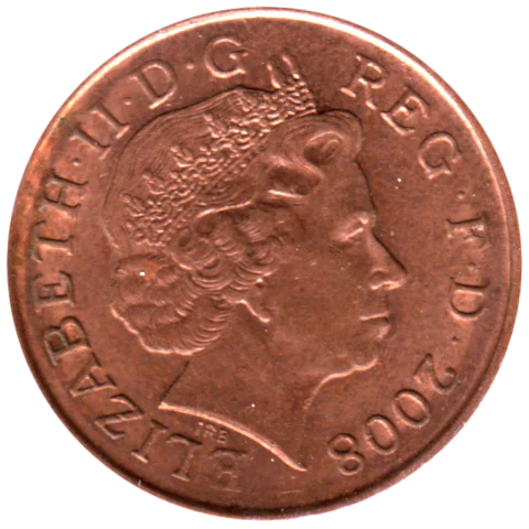 1 penny, 2008 Obverse