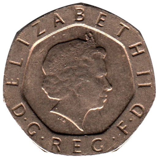 20 pence, 1999 Obverse