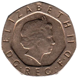 Preview 20 pence, 1999 obverse