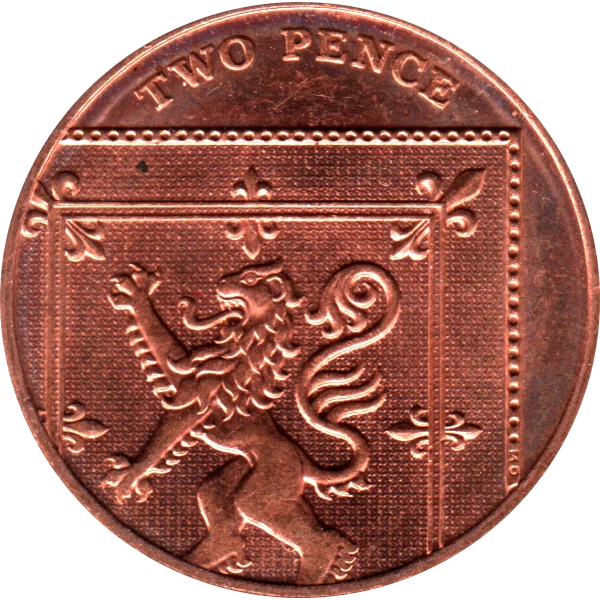 2 pence, 2015 Reverse