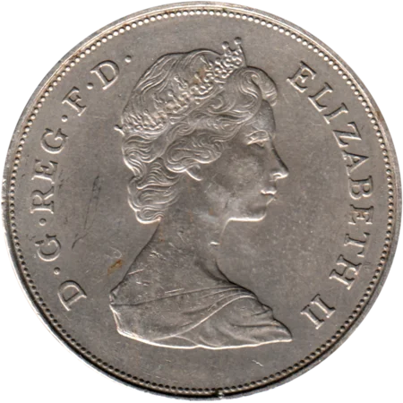 Preview 25 pence, 1981 obverse