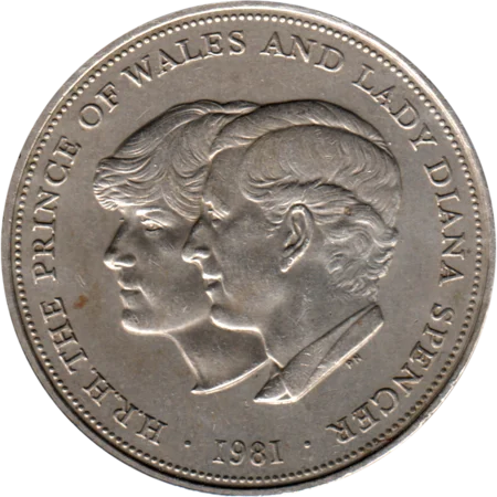 Preview 25 pence, 1981 reverse