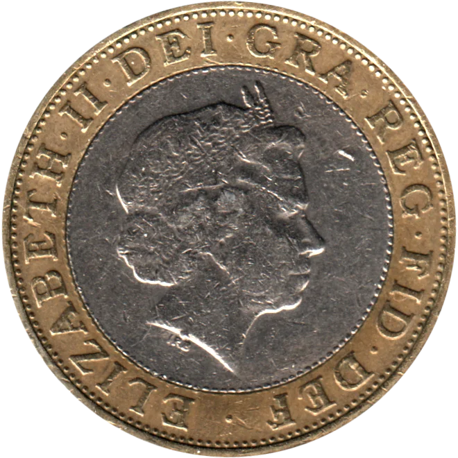 2 Pounds, 2000 Obverse