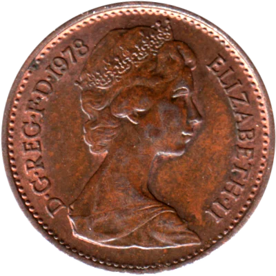 Preview ½ penny, 1978 obverse