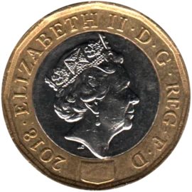 Preview 1 Pound, 2018 obverse