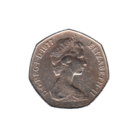 Preview 50 pence, 1977 obverse