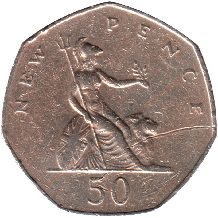 50 pence, 1977 Reverse