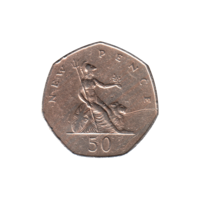 Preview 50 pence, 1977 reverse
