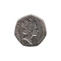 Preview 50 pence, 1997 obverse