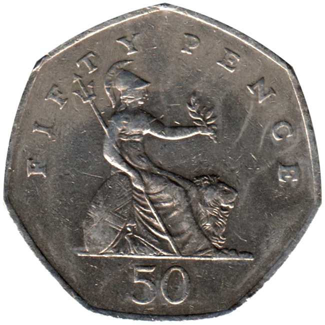 50 pence, 1997 Reverse