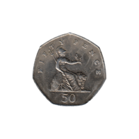 Preview 50 pence, 1997 reverse