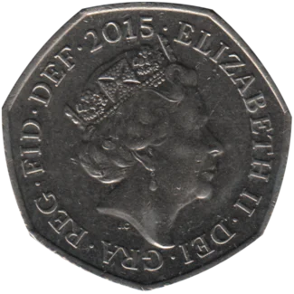 Preview 50 pence, 2015 obverse