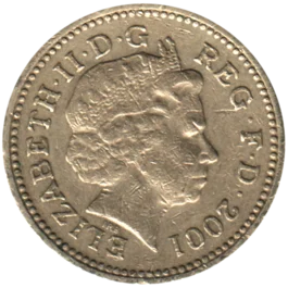 Preview 1 Pound, 2001 obverse