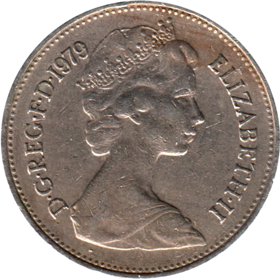 5 pence, 1979 Obverse