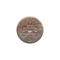 Preview 5 pence, 1979 reverse